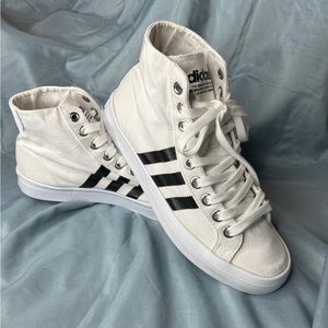 Rare Adidas Originals Men's Court Vantage Black White Shoes Size 8